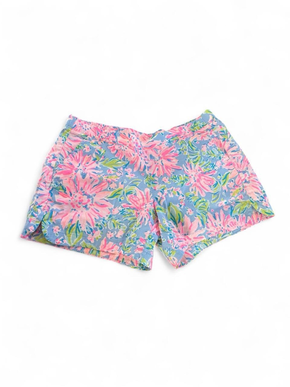Lilly Pulitzer Ocean View Shorts In Blue Peri Sunrise Bay